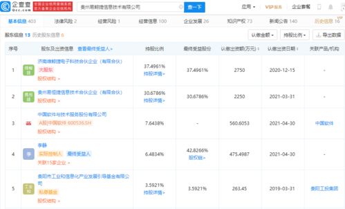 中国软件投资易鲸捷信息 持股7.64%，深化信息系统运行维护服务布局